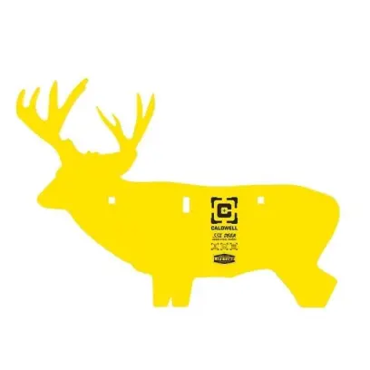 Ocelový terč Caldwell v oblíbené siluetě jelena pro soutěžní, tréninkové i rekreační použití. Vhodný pro pušky se středovým zápalem.